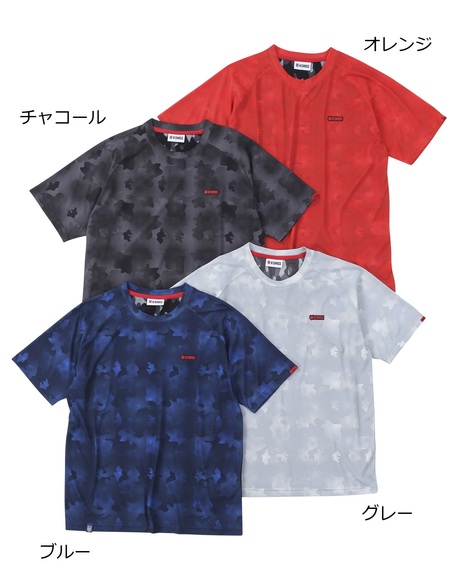 迷彩クルーTシャツ【K-SWISS】